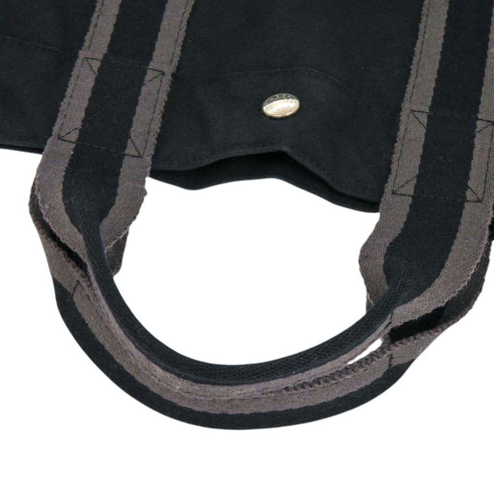 Hermes Fourre Tout MM Cotton Canvas Black Tote — view 5