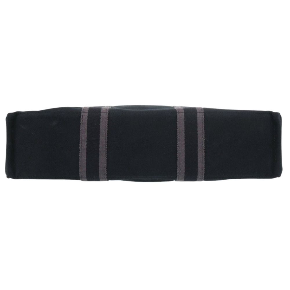 Hermes Fourre Tout MM Cotton Canvas Black Tote — view 3