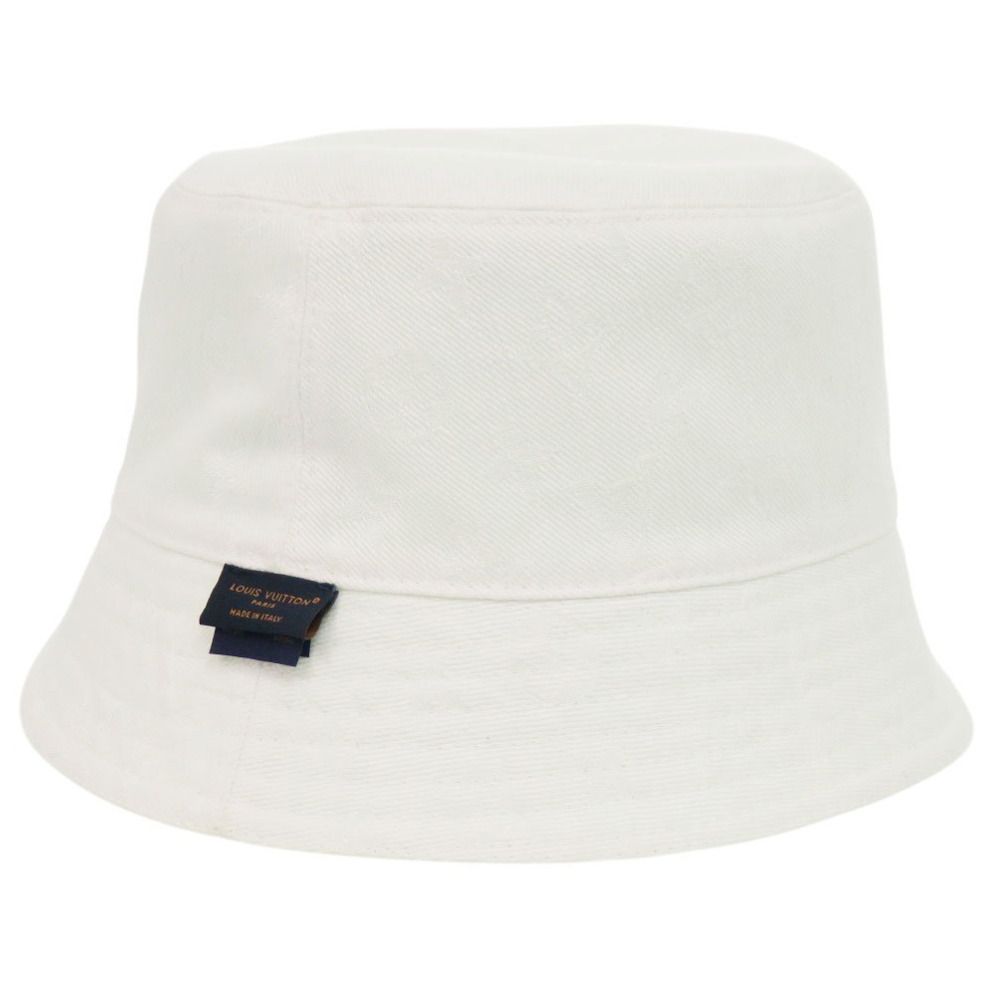 Louis Vuitton Reversible Bucket Hat Monogram Cotton Neon Yellow White — view 4
