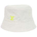 Louis Vuitton Reversible Bucket Hat Monogram Cotton Neon Yellow White — view 2