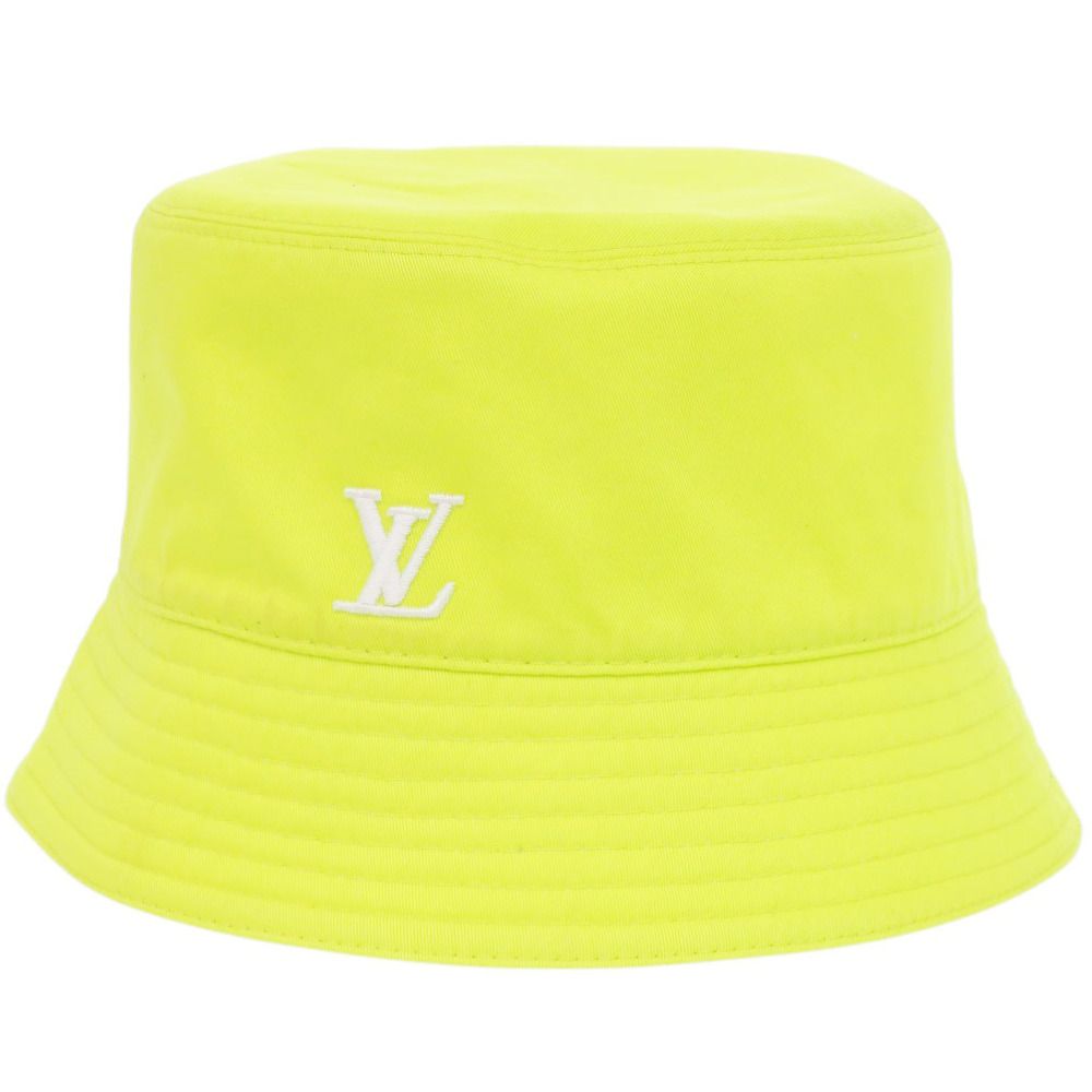 Louis Vuitton Reversible Bucket Hat Monogram Cotton Neon Yellow White