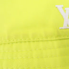 Louis Vuitton Reversible Bucket Hat Monogram Cotton Neon Yellow White — view 5
