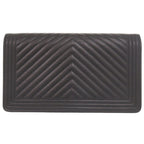 Chanel Boy CC Logo Lambskin Black Wallet — view 2