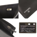 Chanel Boy CC Logo Lambskin Black Wallet — view 9