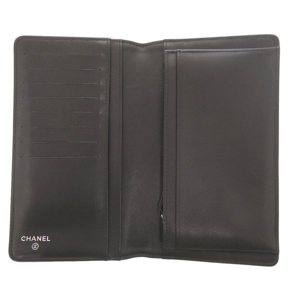 Chanel Boy CC Logo Lambskin Black Wallet — view 4