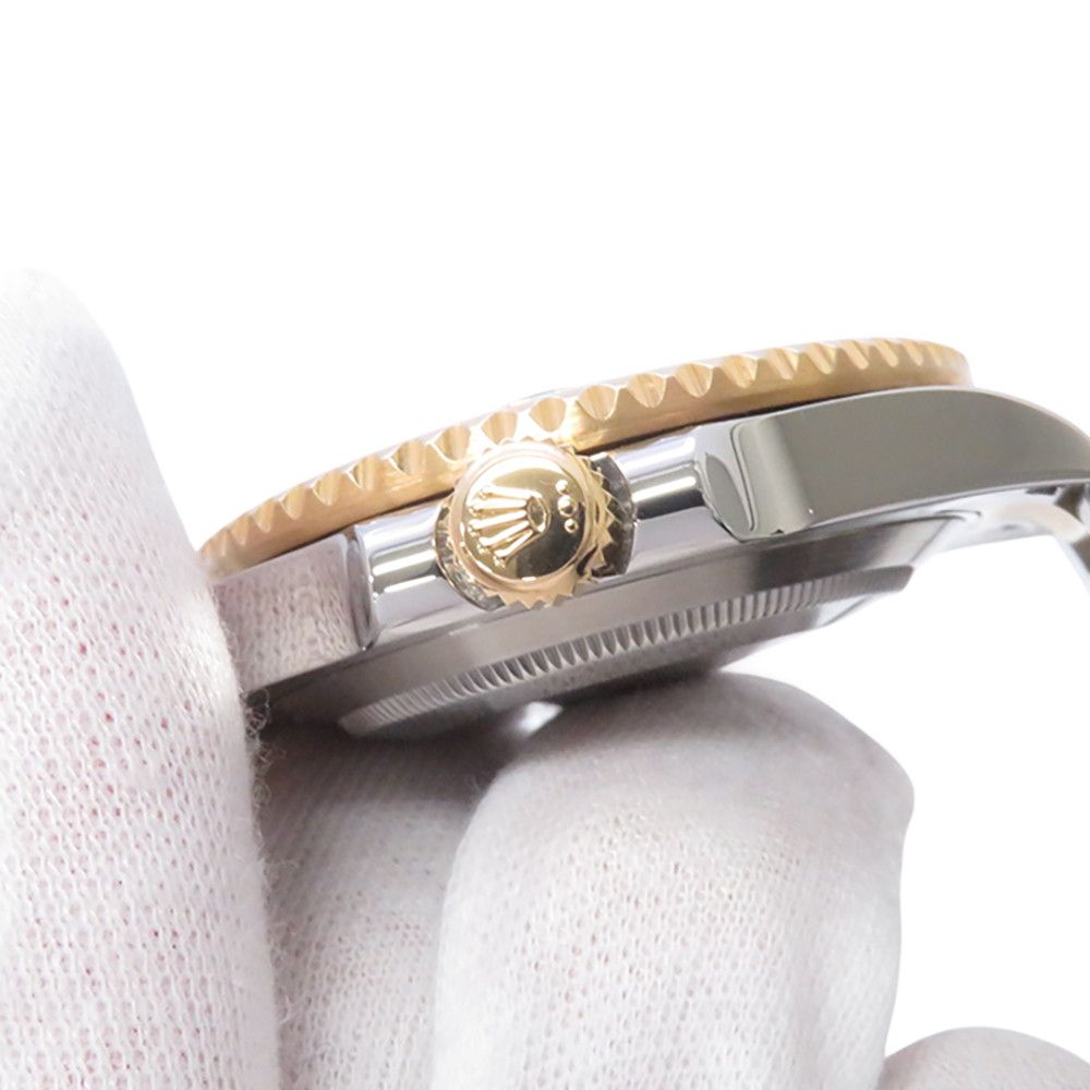 Rolex Submariner Date Diamond SS 18k Yellow Gold Roulette Black Dial — view 8