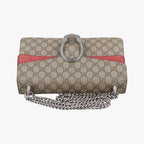 Gucci Dionysus Beige Red Canvas Suede Shoulder — view 8