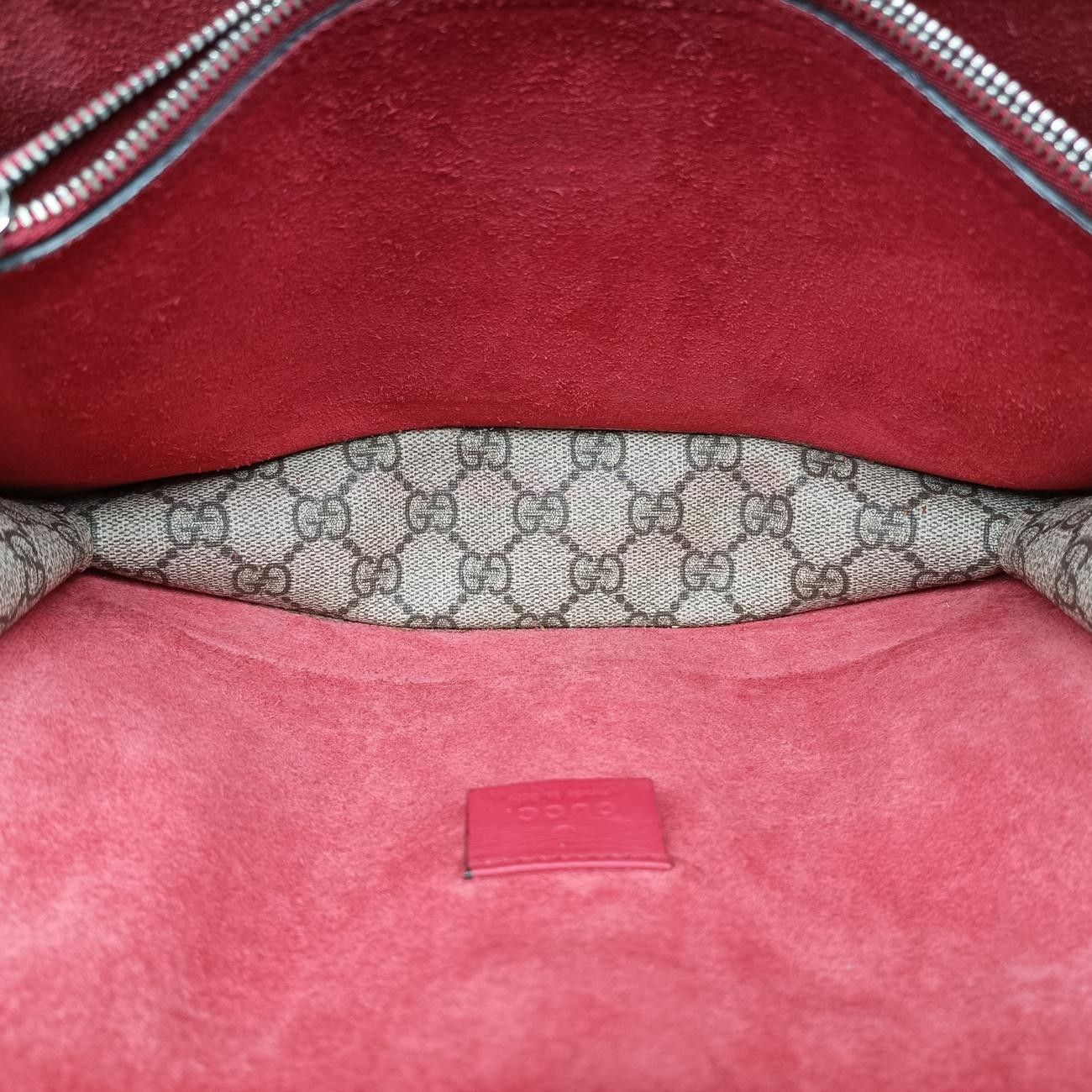 Gucci Dionysus Beige Red Canvas Suede Shoulder — view 9