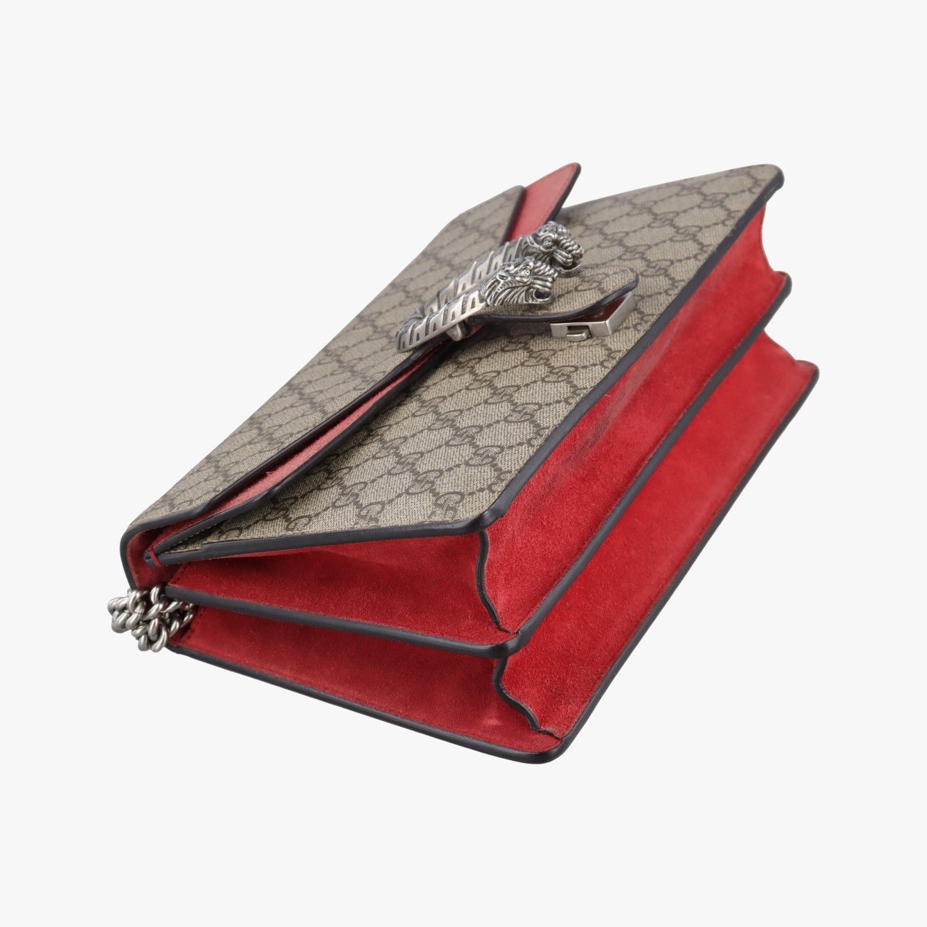 Gucci Dionysus Beige Red Canvas Suede Shoulder — view 5