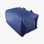 Bottega Veneta Intrecciato Briefcase Blue Lambskin — view 4