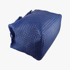 Bottega Veneta Intrecciato Briefcase Blue Lambskin — view 7