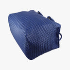 Bottega Veneta Intrecciato Briefcase Blue Lambskin — view 6