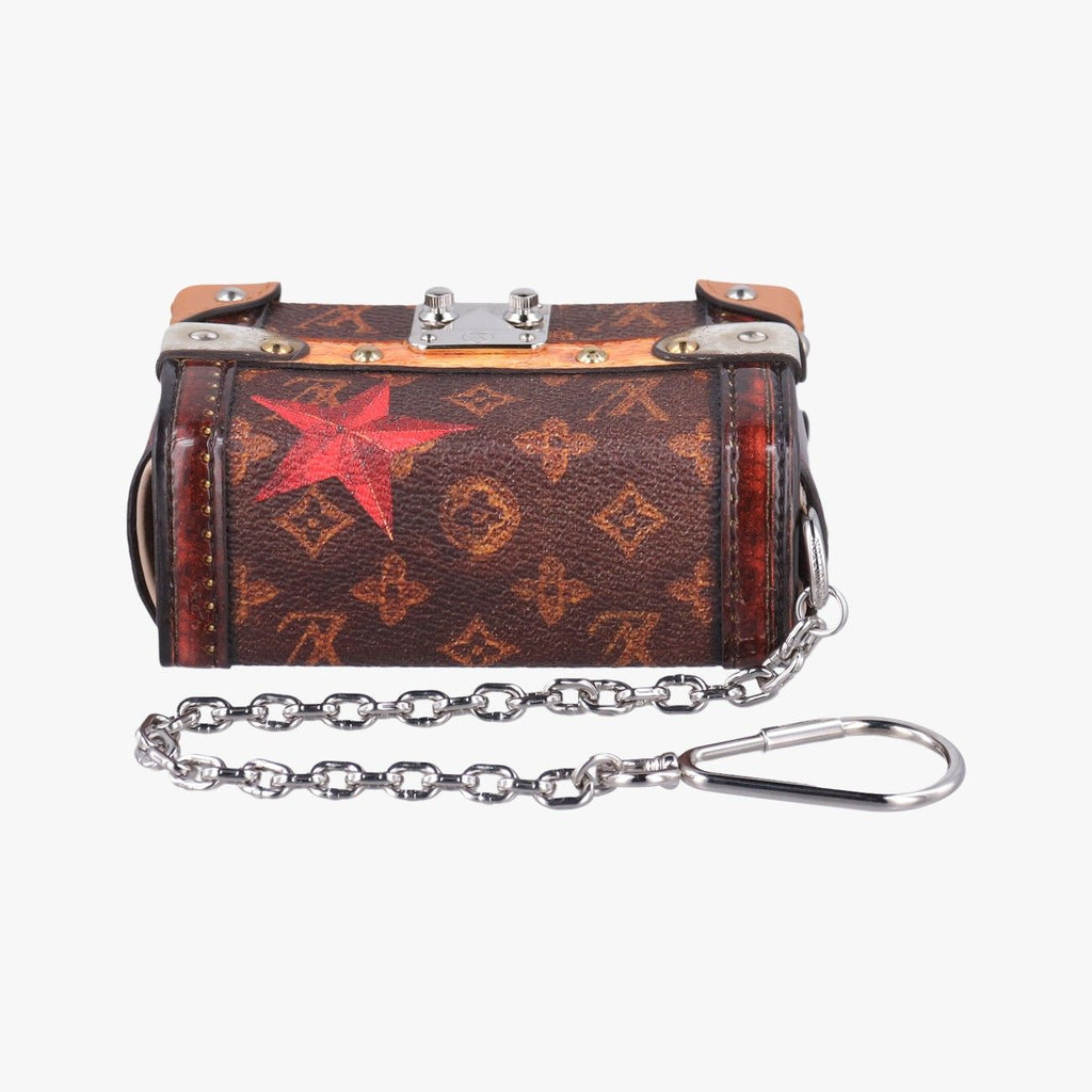 Louis Vuitton Essential Trunk Charm Monogram Brown Multi Canvas Vernis — view 8