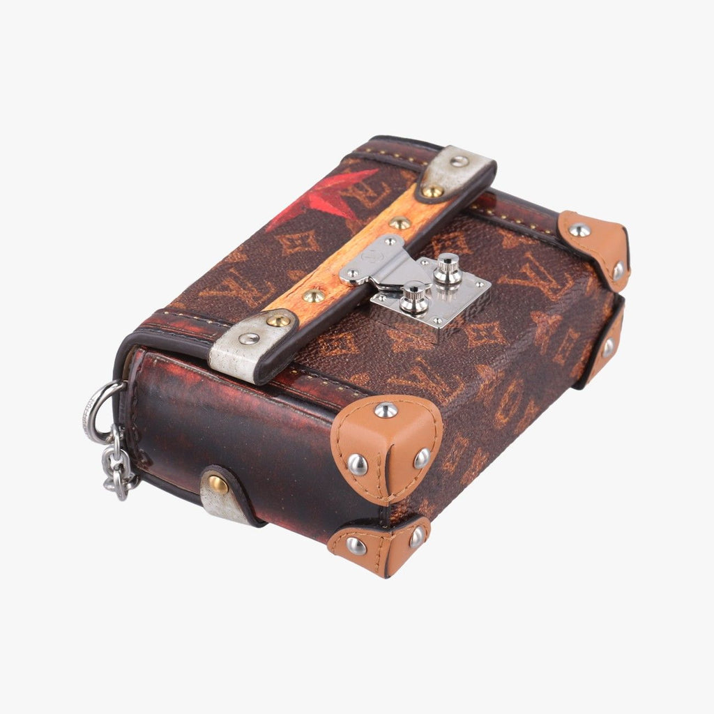 Louis Vuitton Essential Trunk Charm Monogram Brown Multi Canvas Vernis — view 5