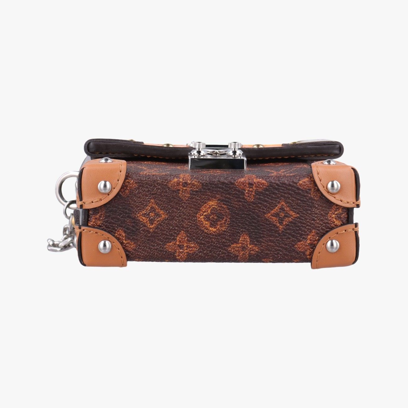 Louis Vuitton Essential Trunk Charm Monogram Brown Multi Canvas Vernis — view 3