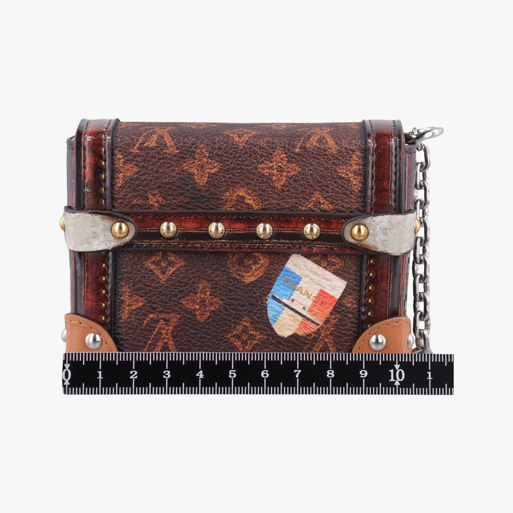 Louis Vuitton Essential Trunk Charm Monogram Brown Multi Canvas Vernis — view 2