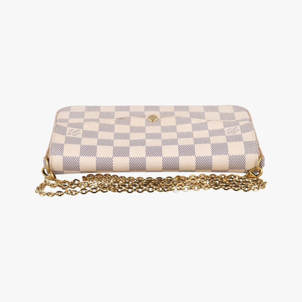 Louis Vuitton Pochette Felicie Azur Damier Canvas Shoulder — view 8