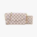 Louis Vuitton Pochette Felicie Azur Damier Canvas Shoulder