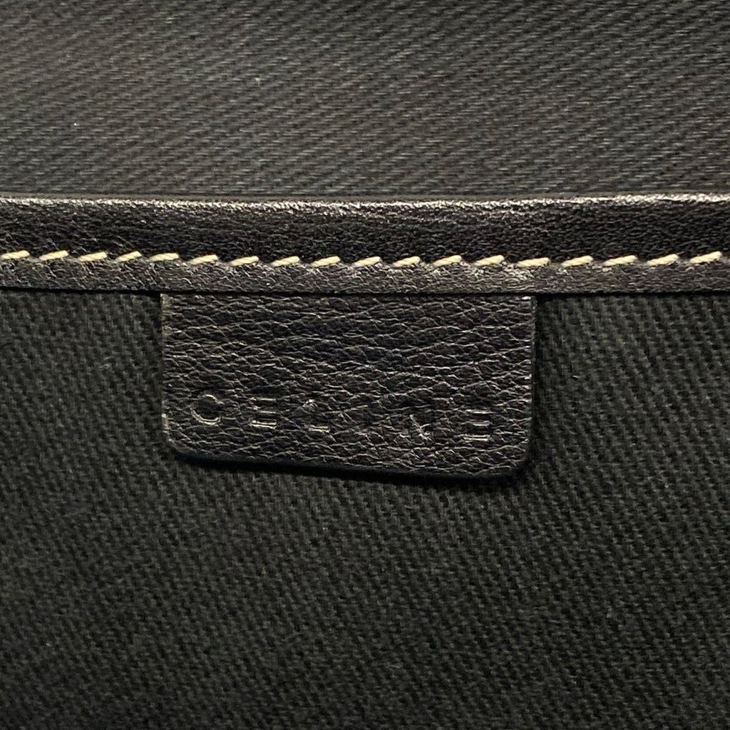 Celine Tote Boogie Gray Black Leather — view 8