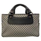 Celine Tote Boogie Gray Black Leather