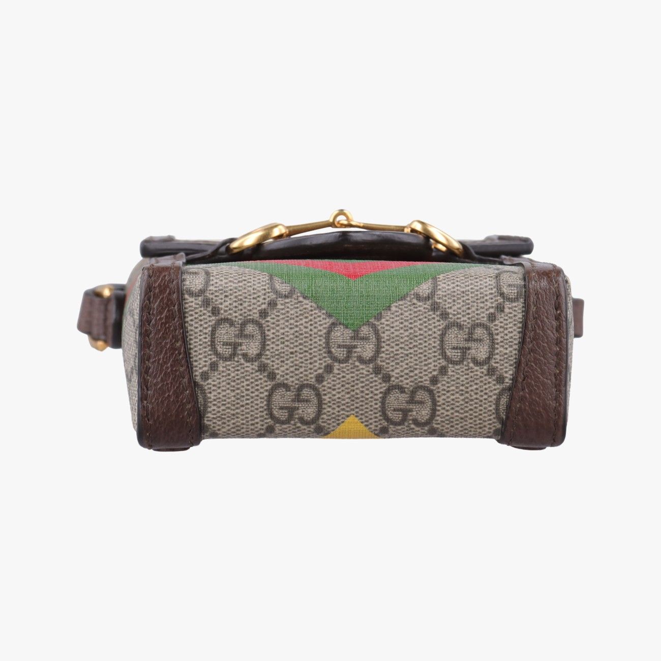 Gucci Horsebit Beige Multicolor Canvas Shoulder — view 3