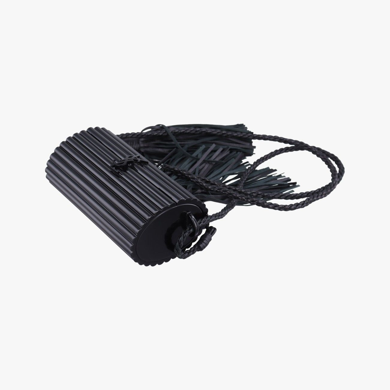 Saint Laurent Fringe Monogram Opium Box Black Plexiglass — view 4