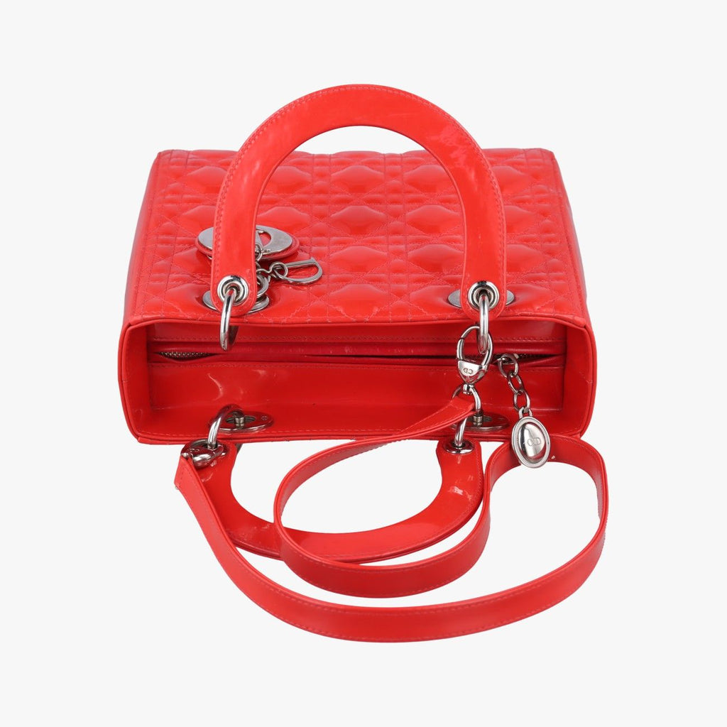 Dior Lady Red Patent Handbag — view 8