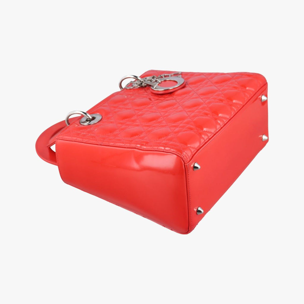 Dior Lady Red Patent Handbag — view 5