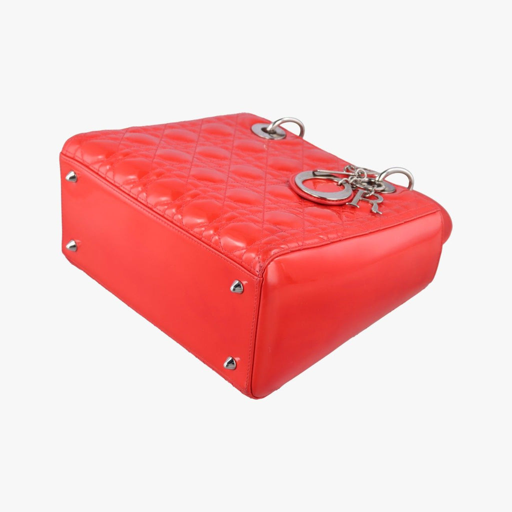 Dior Lady Red Patent Handbag — view 4