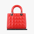 Dior Lady Red Patent Handbag — view 2
