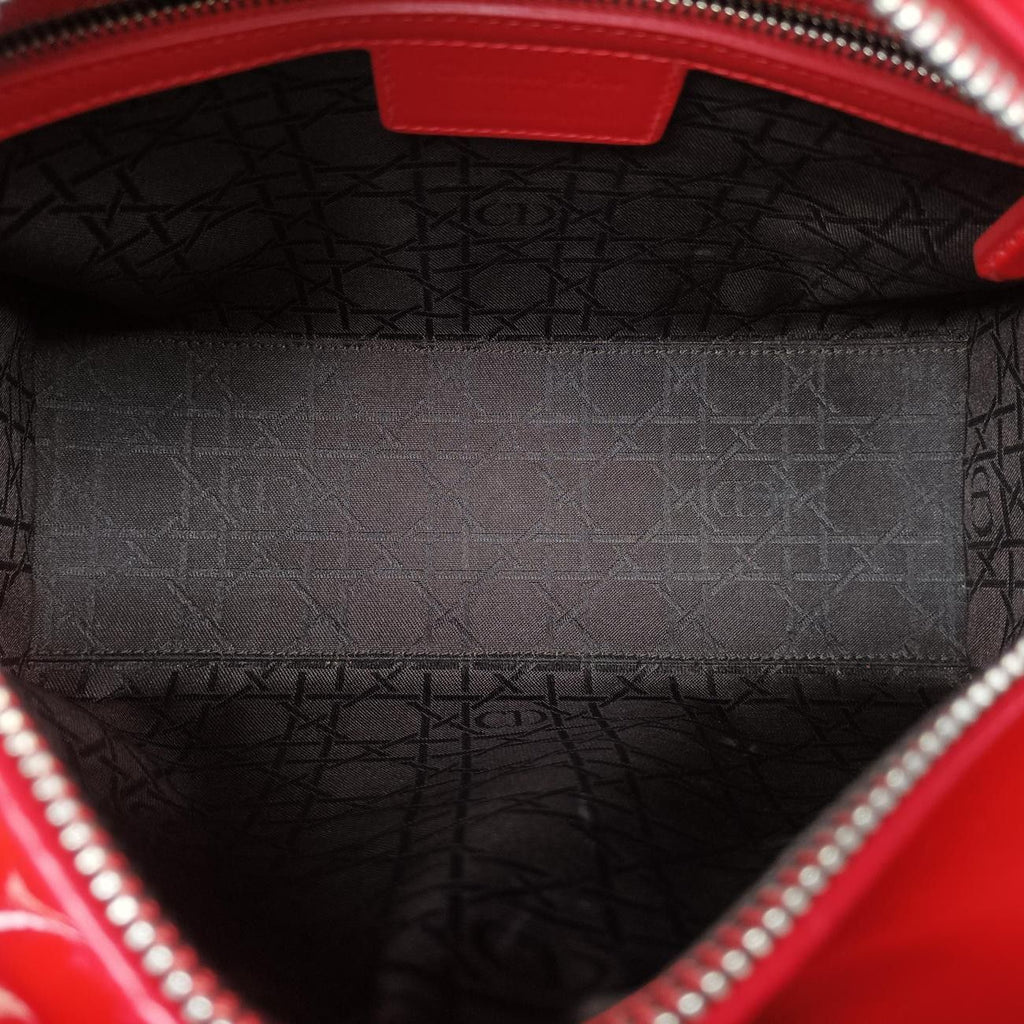 Dior Lady Red Patent Handbag — view 9