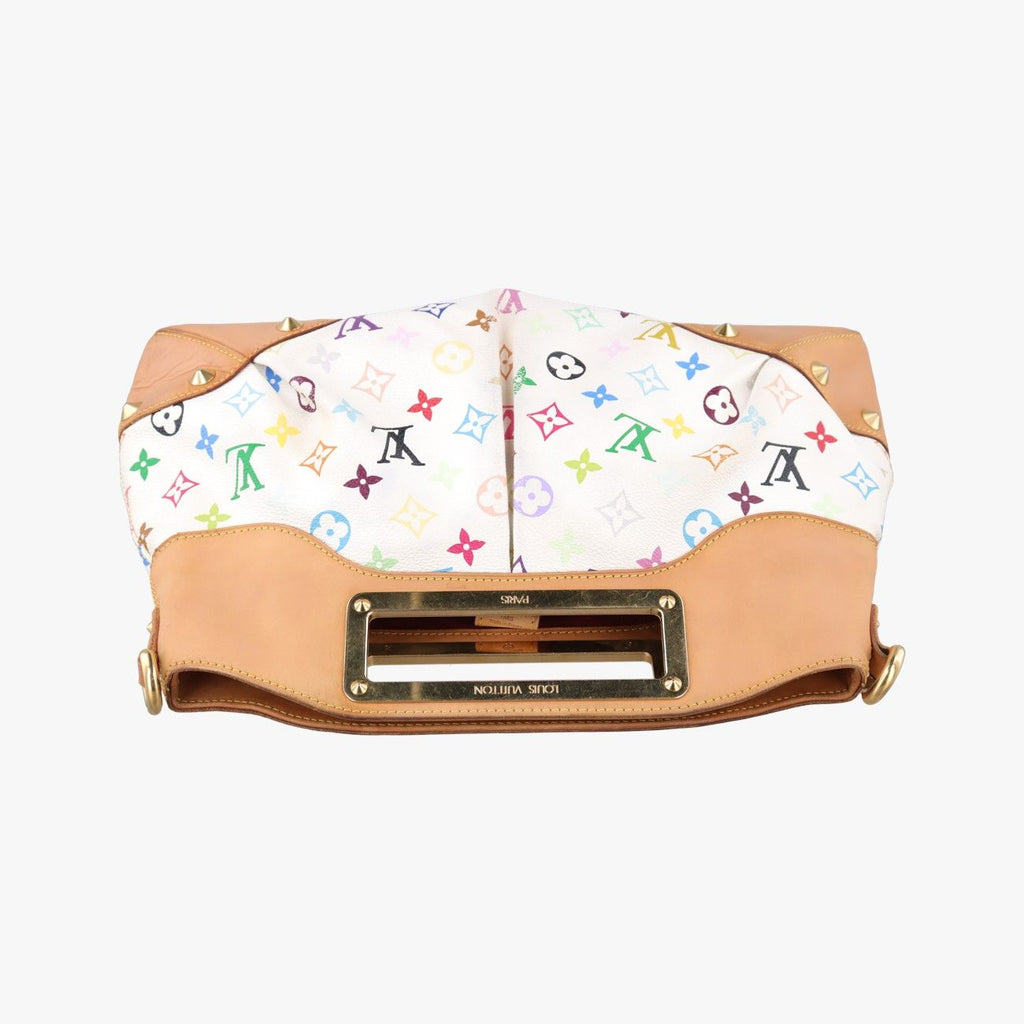 Louis Vuitton Judy MM White Monogram Multicolor Shoulder — view 8