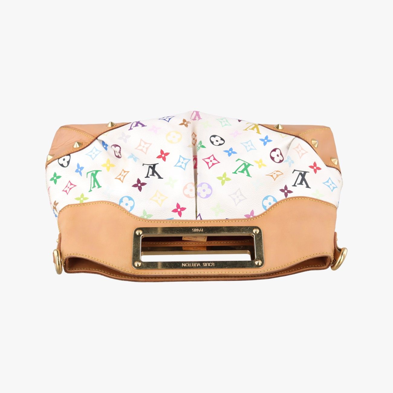 Louis Vuitton Judy MM White Monogram Multicolor Shoulder — view 8