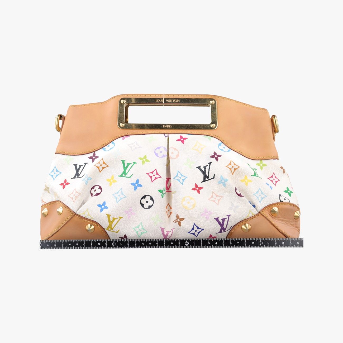 Louis Vuitton Judy MM White Monogram Multicolor Shoulder — view 2