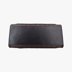 Fendi Zucca Pattern Brown Mesh Calf Leather Shoulder — view 3