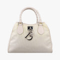 Dior Oblique Beige Canvas Leather Handbag