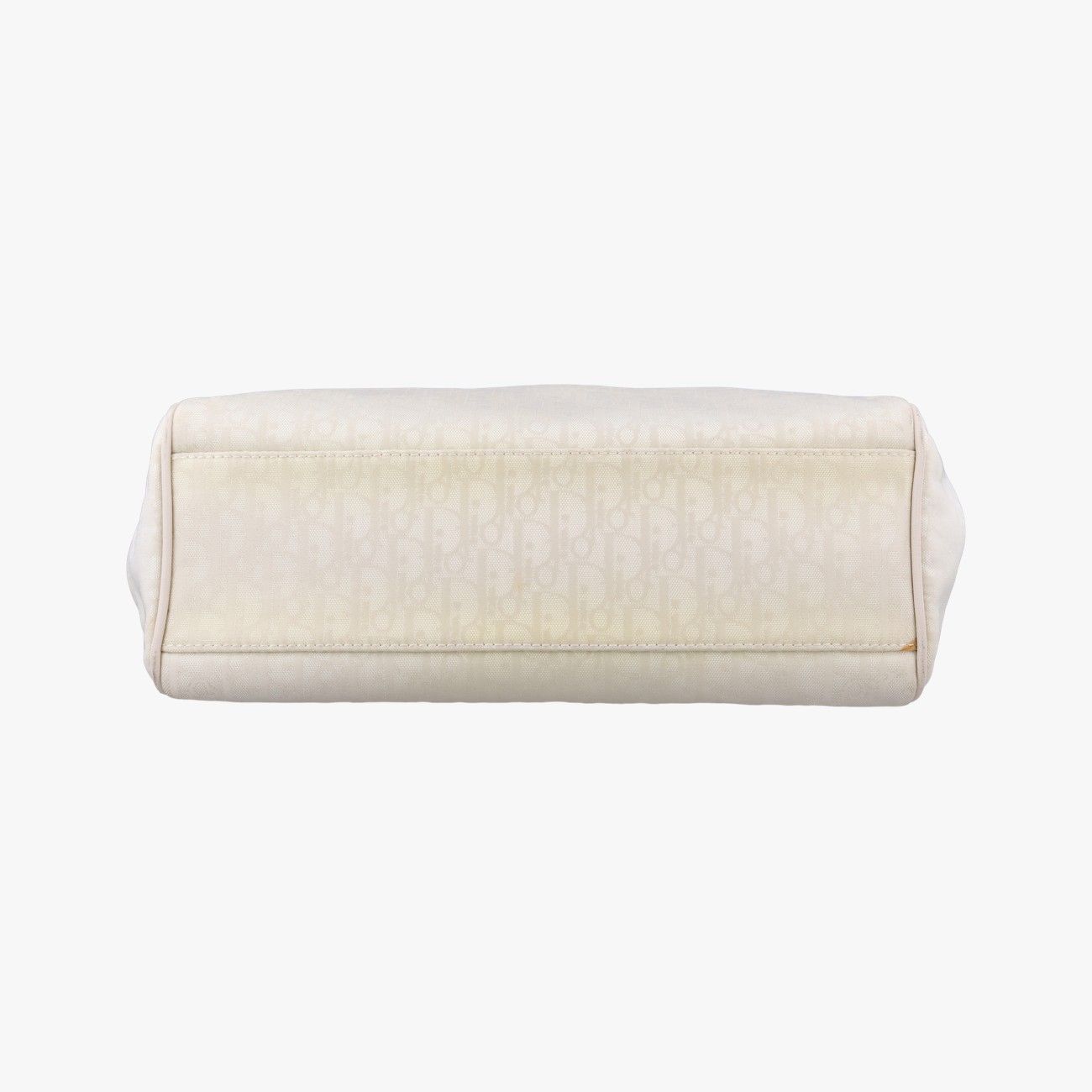 Dior Oblique Beige Canvas Leather Handbag — view 3