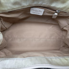 Dior Oblique Beige Canvas Leather Handbag — view 9
