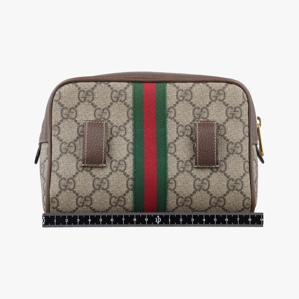 Gucci Ophidia Brown Canvas Handbag — view 2