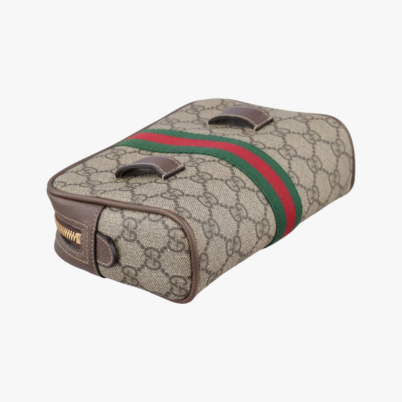 Gucci Ophidia Brown Canvas Handbag — view 7