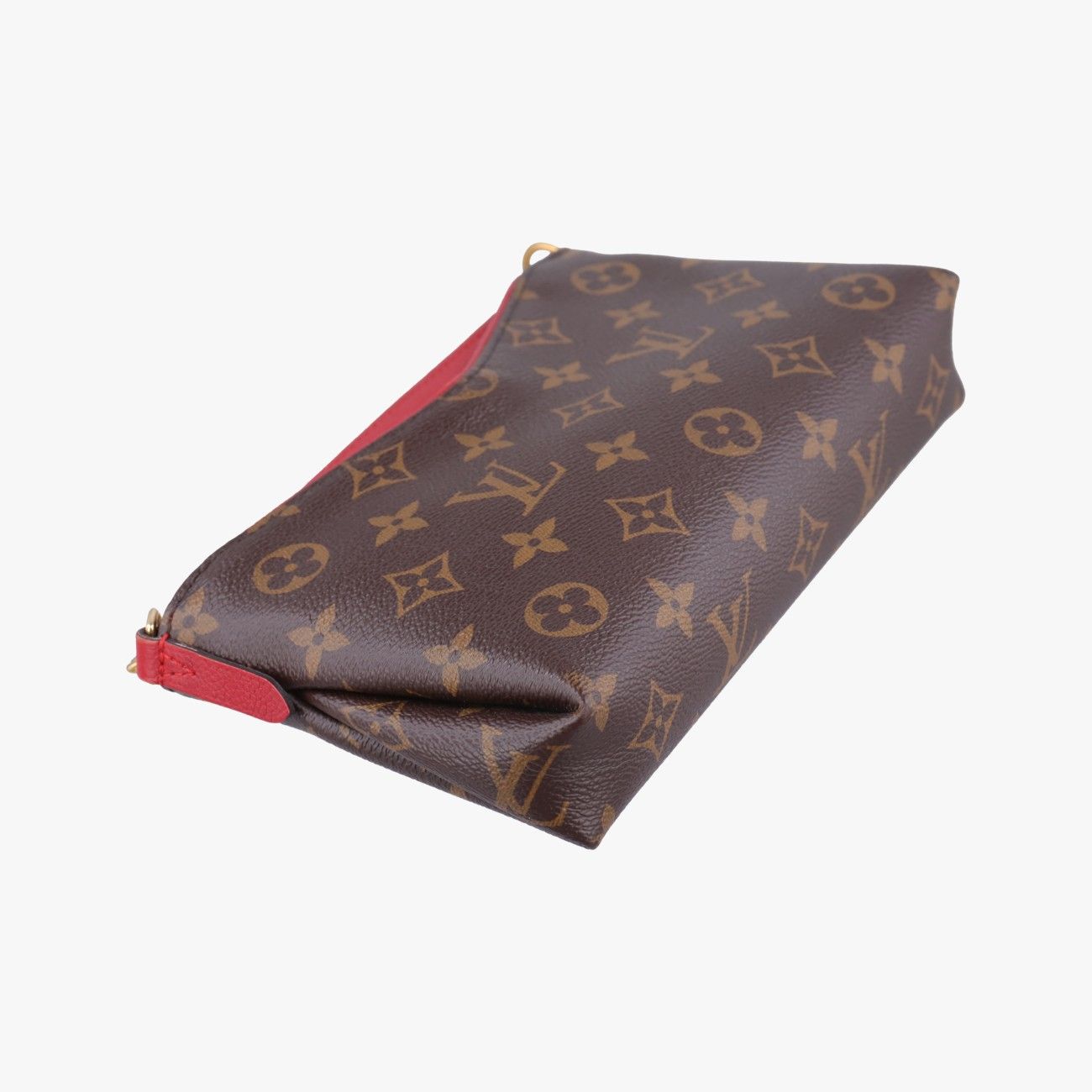 Louis Vuitton Pallas Clutch Monogram Brown Cerise Canvas Calf Leather — view 5