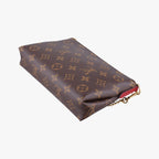 Louis Vuitton Pallas Clutch Monogram Brown Cerise Canvas Calf Leather — view 6