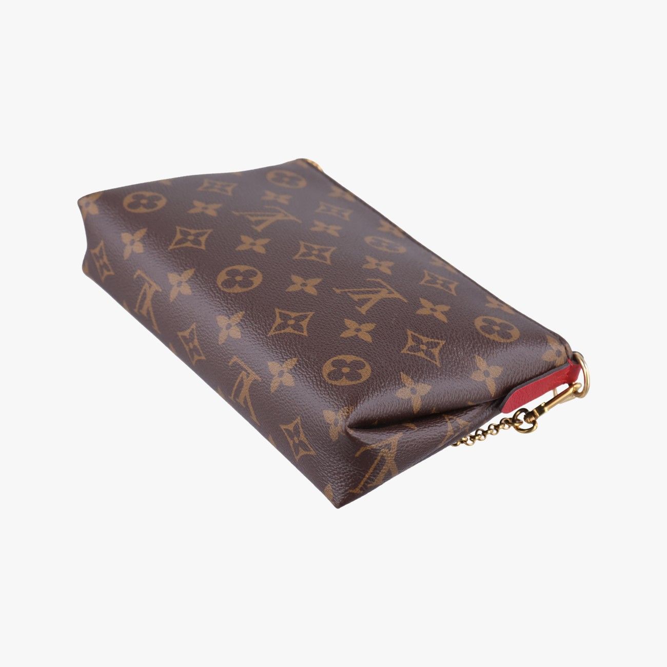 Louis Vuitton Pallas Clutch Monogram Brown Cerise Canvas Calf Leather — view 6