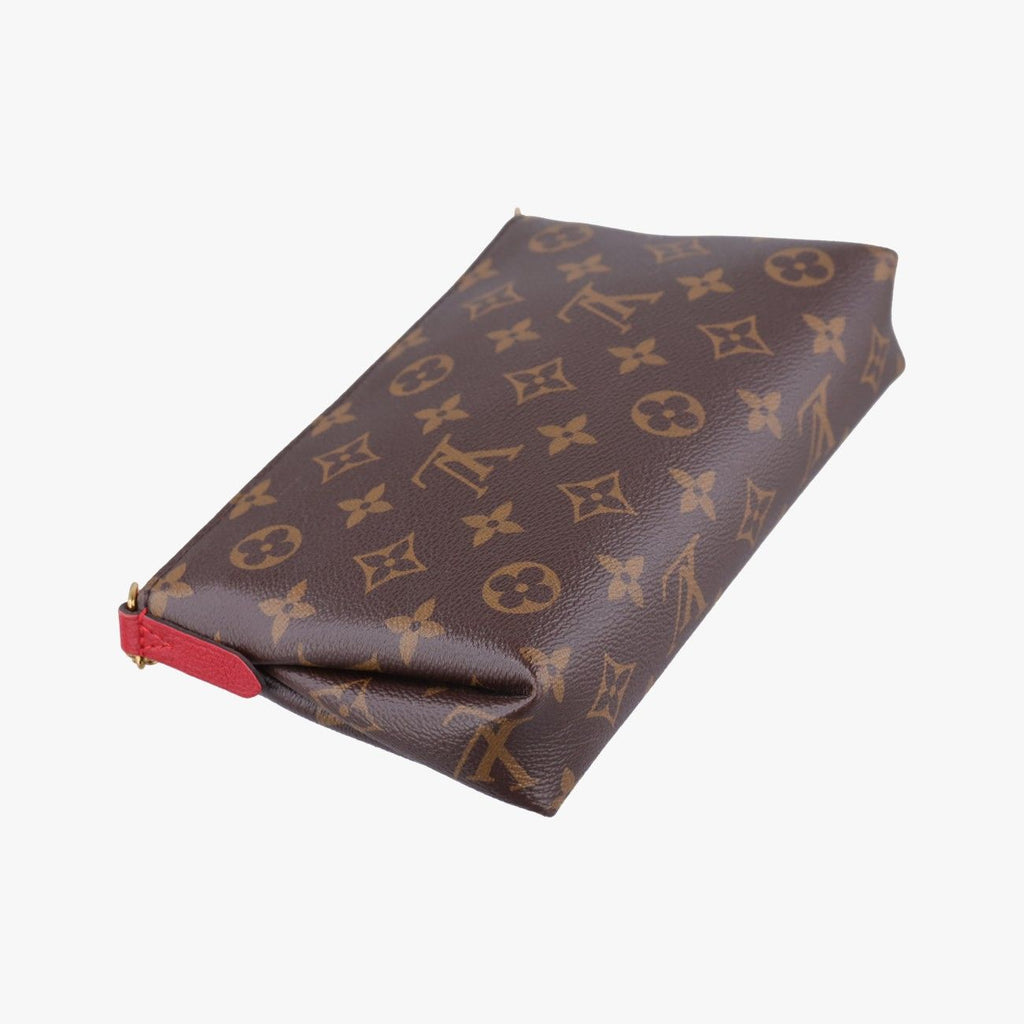 Louis Vuitton Pallas Clutch Monogram Brown Cerise Canvas Calf Leather — view 7