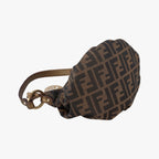 Fendi Mini Chef Brown Jacquard Shoulder — view 5