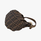 Fendi Mini Chef Brown Jacquard Shoulder — view 6