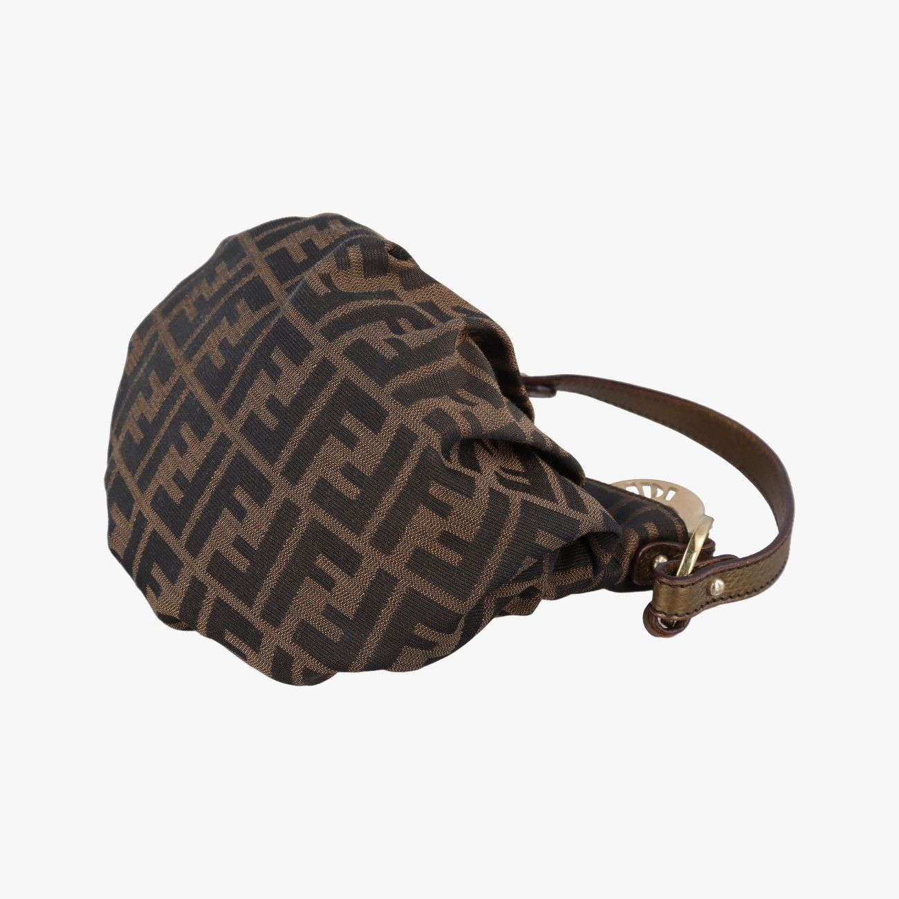 Fendi Mini Chef Brown Jacquard Shoulder — view 6