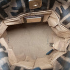 Fendi Mini Chef Brown Jacquard Shoulder — view 9