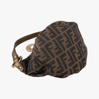 Fendi Mini Chef Brown Jacquard Shoulder — view 7