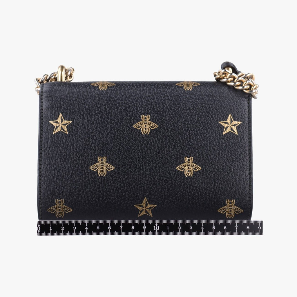 Gucci Padlock Black Gold Leather Shoulder — view 2